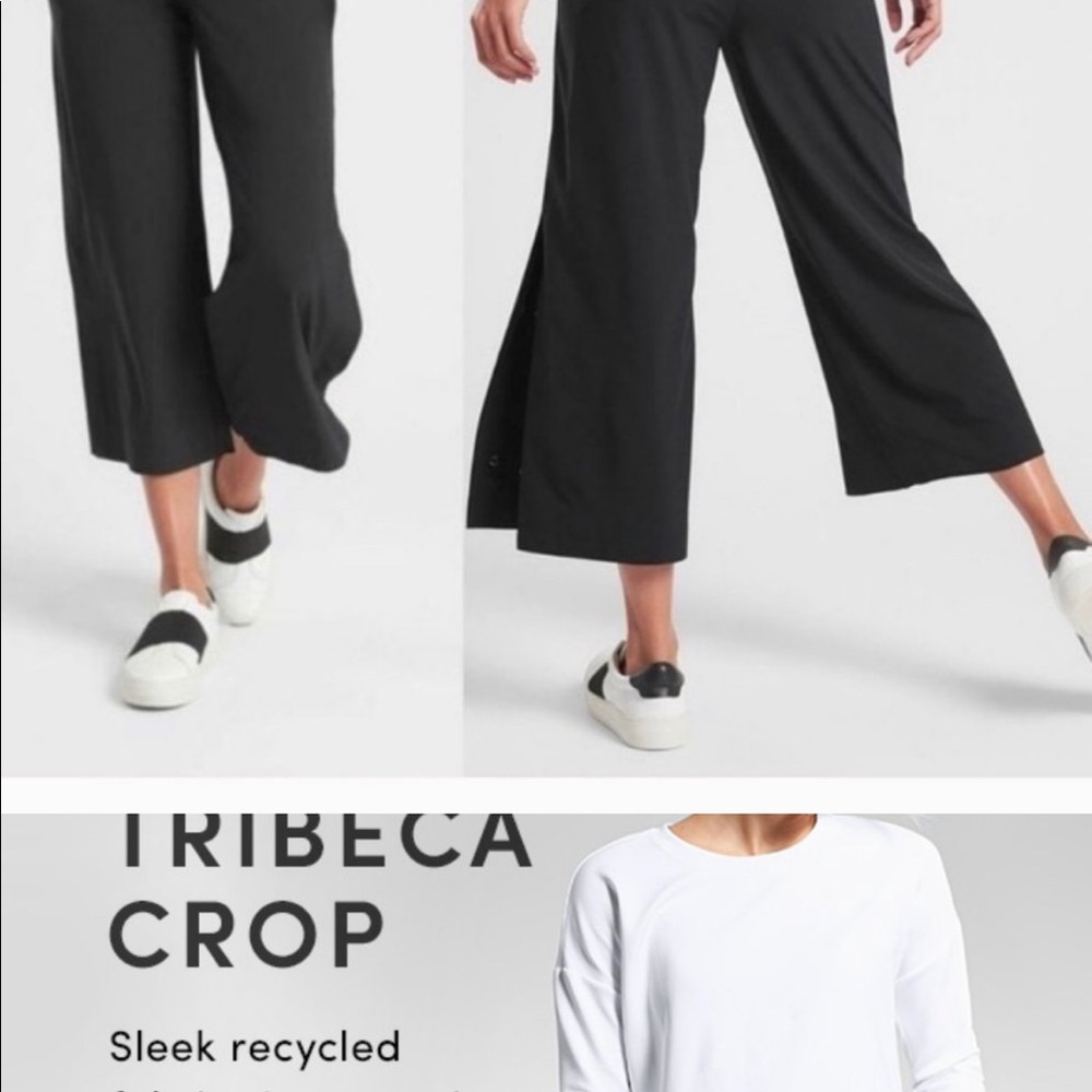 Athleta Tribeca Crop Pant - Black, Sz 8